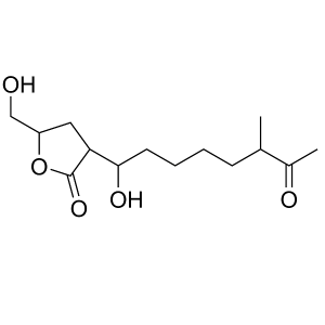 2-(1-hydroxy-6-methyl-7-oxooctyl)-4-hydroxymethylbutanolide